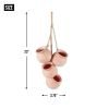 White Wash Terra Cotta Dangling Mini Pots