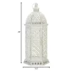 Large Cutwork Hexagon Lantern