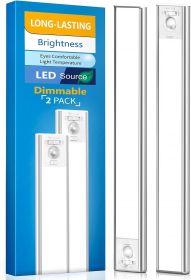 Under Cabinet Lighting, LED Motion Sensor Light Indoor, 2200mAh USB Rechargeable Closet Lights Battery Operated