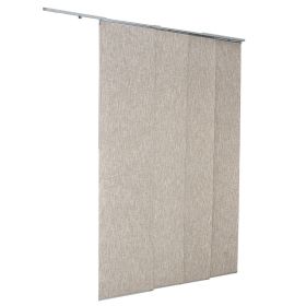Panel Track Blinds Extendable Track from 45.8 in to 86 in W Trimmable Brown