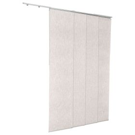 Panel Track Blinds Extendable Track from 45.8 in to 86 in W Trimmable Light Gray