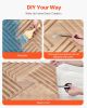 VEVOR 3D Wall Panels, 12-Pack 19.7 x 19.7 in PVC Modern Art Minimalist Salt Tiles, 32 Sq.Ft Coverage Accent Wall Panel