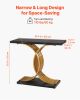 VEVOR 39 in Gold Console Table, Modern Desk Behind the Couch, Wood Rectangle Entrance Desk
