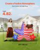 VEVOR 4.82 ft Patriotic Inflatable Decoration, Fourth of July Blow Up Inflatable Independence Day Decoration