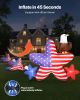 VEVOR 4.82 ft Patriotic Inflatable Decoration, Fourth of July Blow Up Inflatable Independence Day Decoration