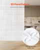 VEVOR 3D Wall Panels, 33-Pack 11.81 x 11.81 in PVC Modern Art Minimalist Floral Tiles, 32 Sq.Ft Coverage Accent Wall Panel