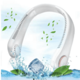 Self-pickup Color Random  Portable Neck Fan,Hands-Free Bladeless Neck Air Fan With 3 Speeds Adjustment 78 Air Outlet 360 Free Rotation, USB Recha (Option: Color Random)