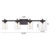 4 Light bathroom vanity light